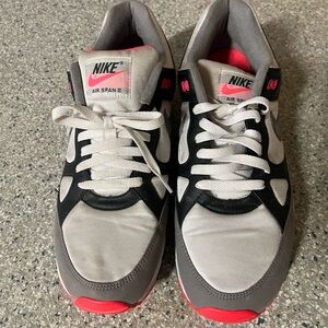 Nike Air Span II Men's Sneakers - White, Black, and Pink